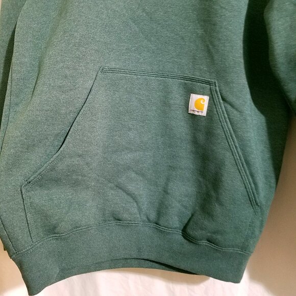 Carhartt Men’s Small Loose Fit Midweight Logo Sleeve Pullover Sweatshirt Green - Picture 11 of 15